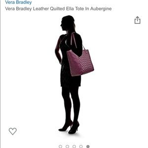 Very Bradley Quilted leather , large Ella tote